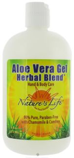 Natures Life   Aloe Vera Gel Herbal Blend With Chamomile & Comfrey   16 oz.