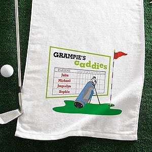 Personalized Golf Towel   Favorite Caddies