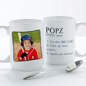 Fathers Day Gifts    Definition Of Dad/Grandpa Photo Coffee Mug 15 oz.