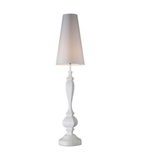 Palmyra 1 Light Floor Lamps in Gloss White D1466