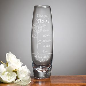 Personalized Bud Vases   Flower Blooms For Her