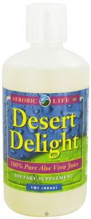 Aerobic Life   Desert Delight 100% Pure Aloe Vera Juice   32 oz.