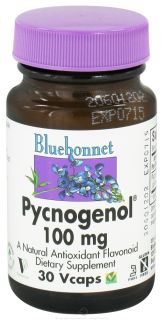 Bluebonnet Nutrition   Pycnogenol 100 mg.   30 Vegetarian Capsules