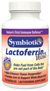 Symbiotics   100% Lactoferrin   60 Capsules