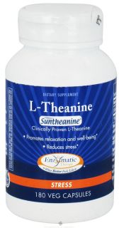 Enzymatic Therapy   L Theanine Suntheanine   180 Vegetarian Capsules