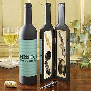 Personalized Wine Accessories   Corkscrew, Pourer, Collar, Stopper, Foil Cutter
