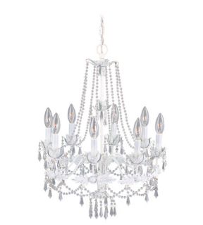 Athena 8 Light Chandeliers in Antique White 8188 60