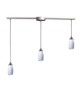 Milan 3 Light Pendants in Satin Nickel 110 3L WH