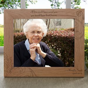 Personalized Memorial Picture Frames   Never Forgotten   8x10