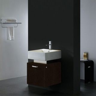 Vigo 18 inch Single Bathroom Vanity   Wenge