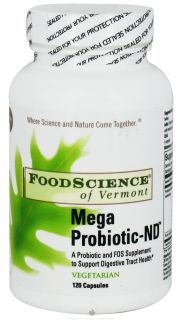 FoodScience of Vermont   Mega Probiotic ND   120 Capsules