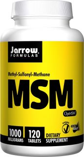 Jarrow Formulas   MSM Sulfur 1000 mg.   120 Tablets