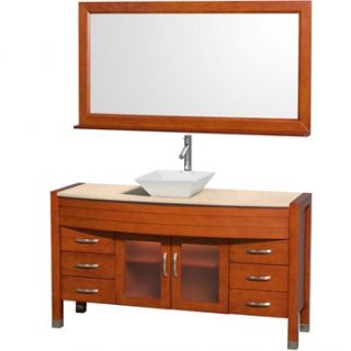 Daytona 60 Bathroom Vanity with Vessel Sink and Mirror by Wyndham Collection  