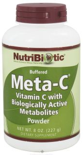 Nutribiotic   Meta C Buffered Powder Vitamin C with Biologically Active Metabolites   8 oz.