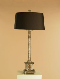 Mulhouse 1 Light Table Lamps in Antique Silver Leaf 6126