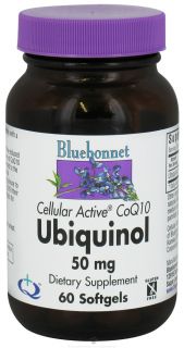 Bluebonnet Nutrition   Cellular Active CoQ10 Ubiquinol From Kaneka QH 50 mg.   60 Softgels