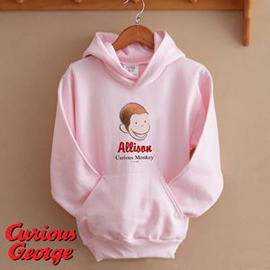 Personalized Girls Sweatshirts   Curious George
