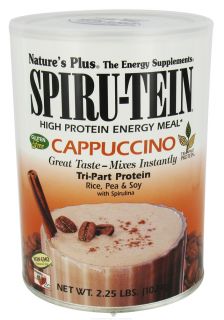 Natures Plus   Spiru Tein High Protein Energy Meal Cappuccino   2.25 lbs.