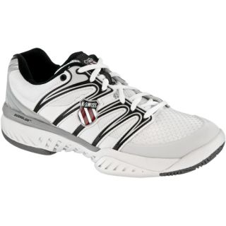 K Swiss Bigshot K Swiss Mens Tennis Shoes White/Silver/Black
