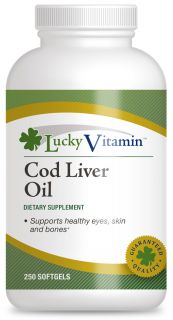 LuckyVitamin   Cod Liver Oil   250 Softgels