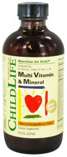 Child Life Essentials   Child Multi Vitamin & Mineral Liquid Orange/Mango Flavor   8 Oz.