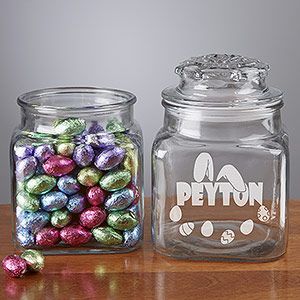 Personalized Easter Candy Jar   Ears To You