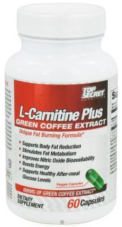 Top Secret Nutrition   L Carnitine Plus Green Coffee Extract   60 Capsules