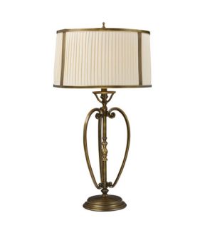 Williamsport 1 Light Table Lamps in Vintage Brass Patina 11053/1