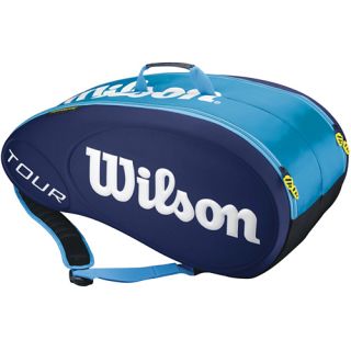 Wilson Tour 9 Pack Bag Blue Molded Wilson Tennis Bags