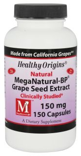 Healthy Origins   MegaNatural BP Grape Seed Extract 150 mg.   150 Capsules