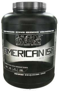 Muscle Gauge Nutrition   American Iso Whey Protein Cinnamon Bun   5 lbs.