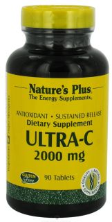 Natures Plus   Ultra C with Rose Hips Sustained Release 2000 mg.   90 Tablets