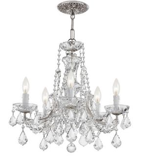 Maria Theresa 5 Light Mini Chandeliers in Polished Chrome 4476 CH CL MWP