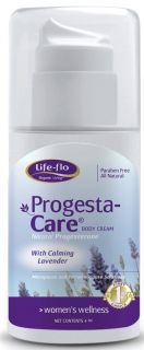 Life Flo   Progesta Care Natural Progesterone Body Cream with Calming Lavender   4 oz.