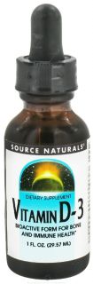 Source Naturals   Vitamin D 3 Liquid   1 oz.