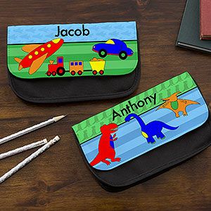 Personalized Boys Pencil Case   Sports, Cars, Dinosaurs, Robots