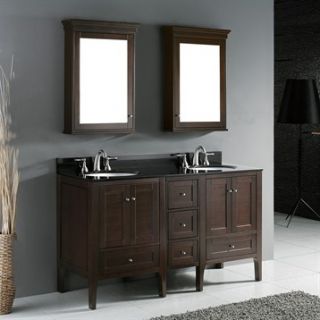 Madeli Torino 60 Double Bathroom Vanity   Walnut