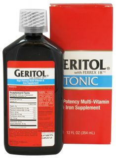 Geritol   Multi Vitamin & Iron Supplement Tonic   12 oz.