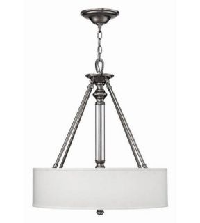 Sussex 3 Light Foyer Pendants in Brushed Nickel 4794BN