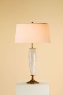 Abbott 1 Light Table Lamps in Antique White Crackle 6035