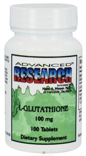 Advanced Research   L Glutathione 100 mg.   100 Tablets
