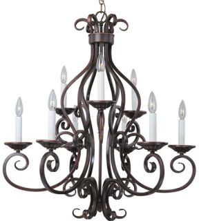 Manor 9 Light Chandeliers in Oil Rubbed Bronze 12216OI