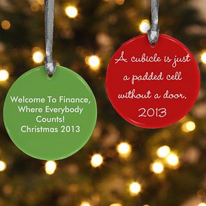 Personalized Professional Quote Holiday Ornaments