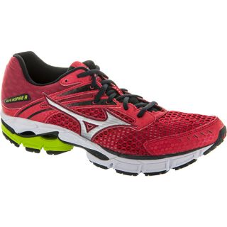 Mizuno Wave Inspire 9 Mizuno Mens Running Shoes Chinese Red/Silver/Lime Punch