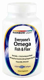 Rainbow Light   Everyones Omega Fish & Flax Oil   60 Softgels