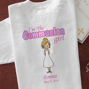 Personalized Kids T Shirts   Communion Girl