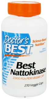 Doctors Best   Best Nattokinase 2000 FU   270 Vegetarian Capsules
