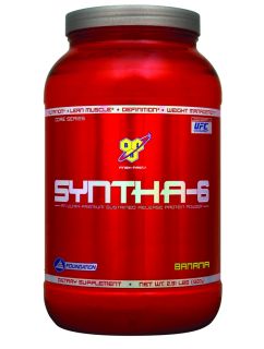 BSN   Syntha 6 Sustained Release Protein Powder Banana   2.91 lbs.