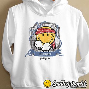 Personalized Toddler Sweatshirts   Pirate Smiley Face