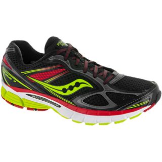 Saucony Guide 7 Saucony Mens Running Shoes Black/Citron/Red